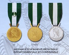 Médaille d'honneur Régionale, Départementale et Communale 35 ans