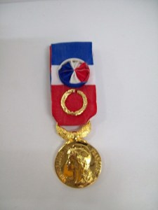 Médailles du travail 40ans Grand OR