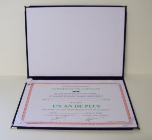 Porte Diplôme feutrine